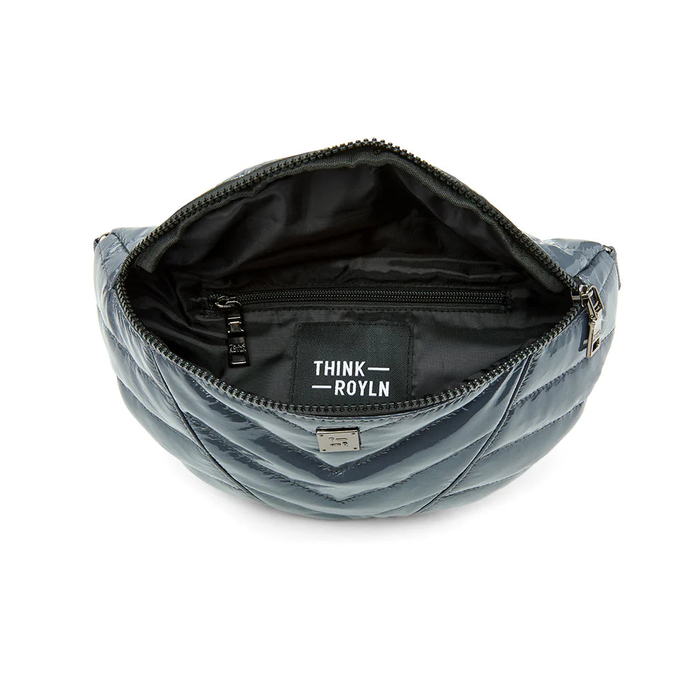 Think Royln Little Runaway Crossbody/Fanny Pack - Carbon Patent
