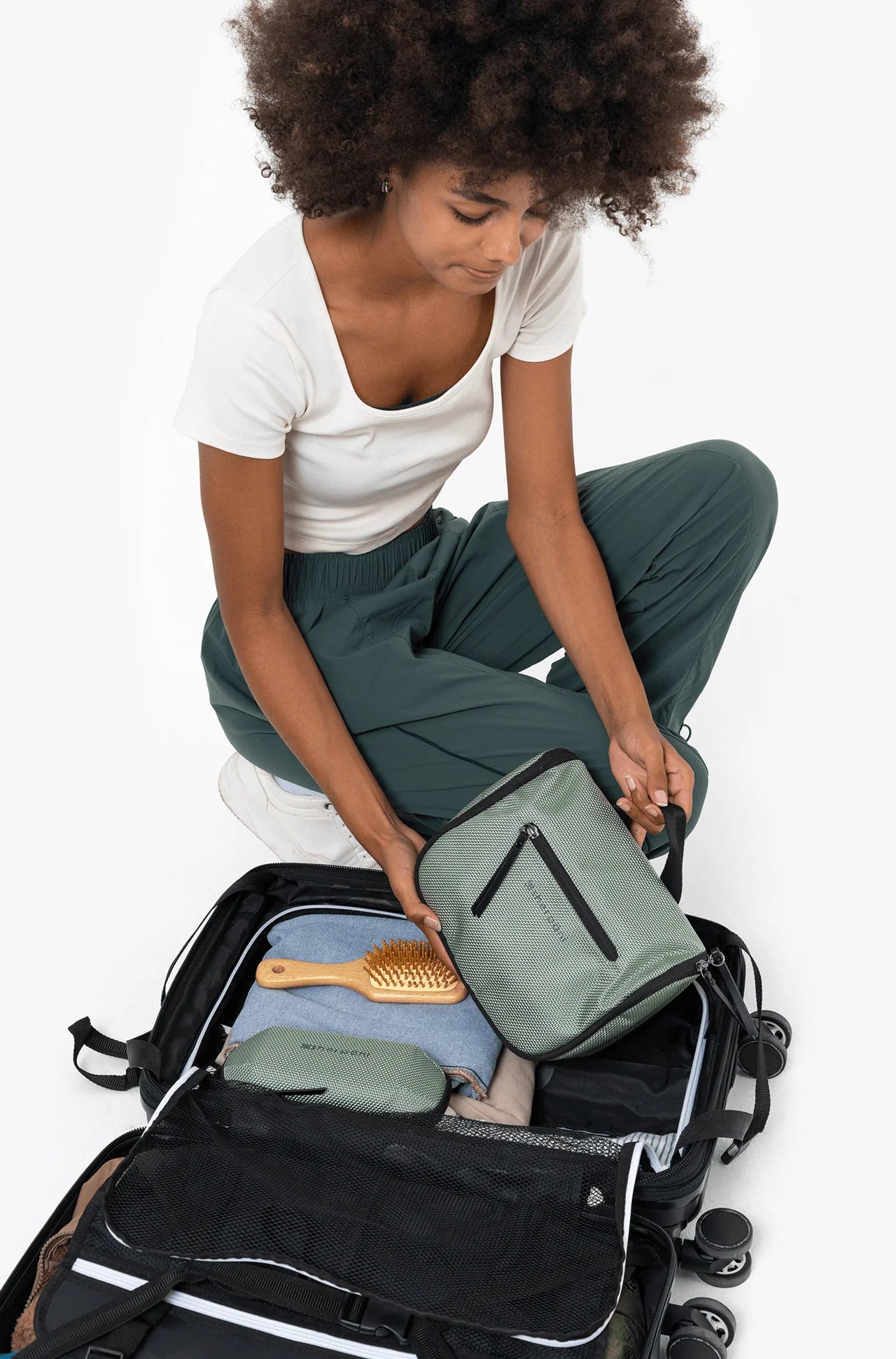 Sherpani Co-Pilot Travel Toiletry Case - Aloe Mist