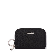 Baggallini Deluxe Card Case - Black Cheetah