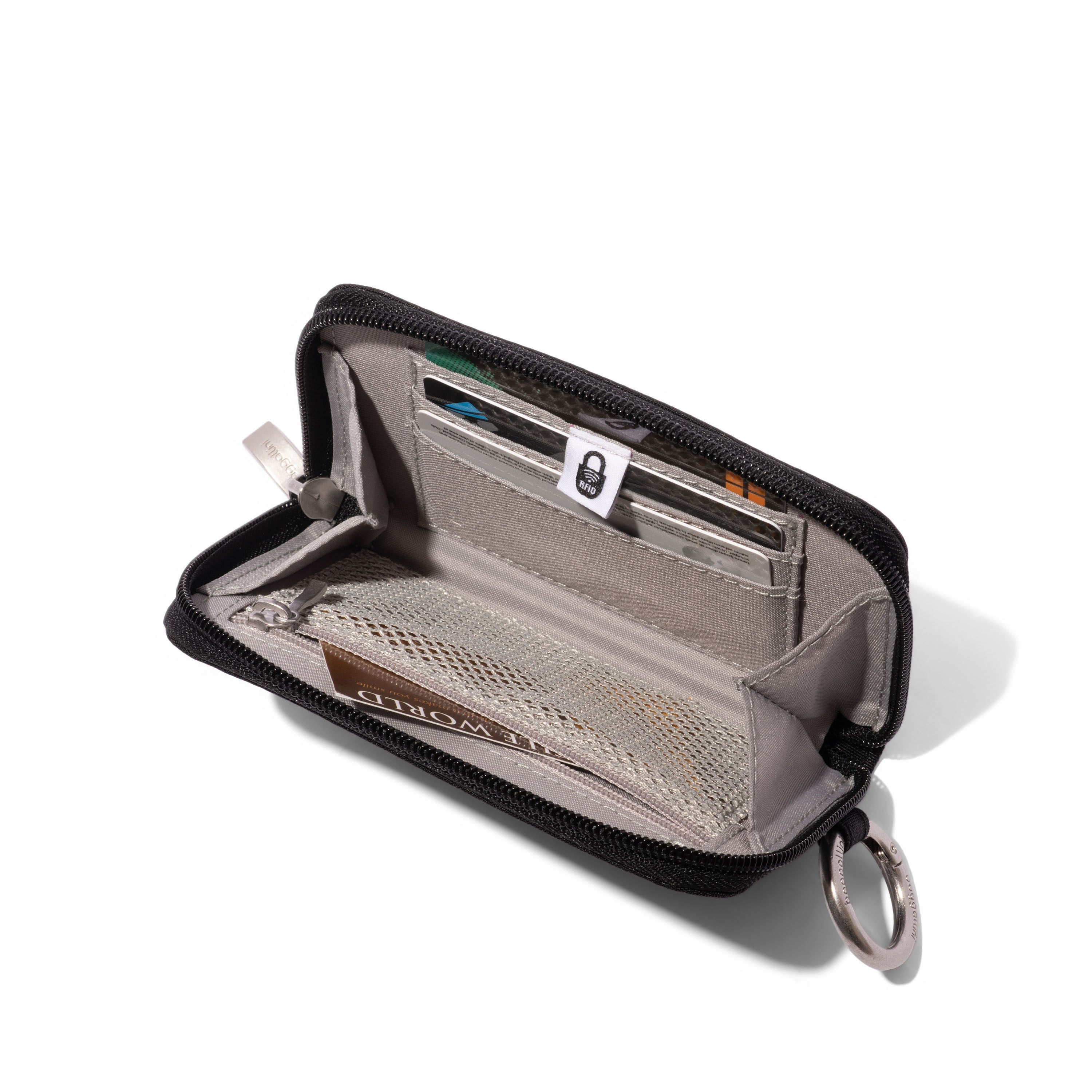 Baggallini Deluxe Card Case - Black Cheetah