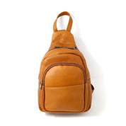 DayTrekr Leather Crossbody Bag - Tan