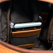 DayTrekr Leather Crossbody Bag - Tan