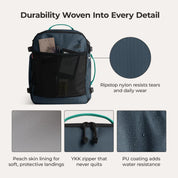 Bagsmart Blast Pro 40L Travel Backpack - Shade Blue