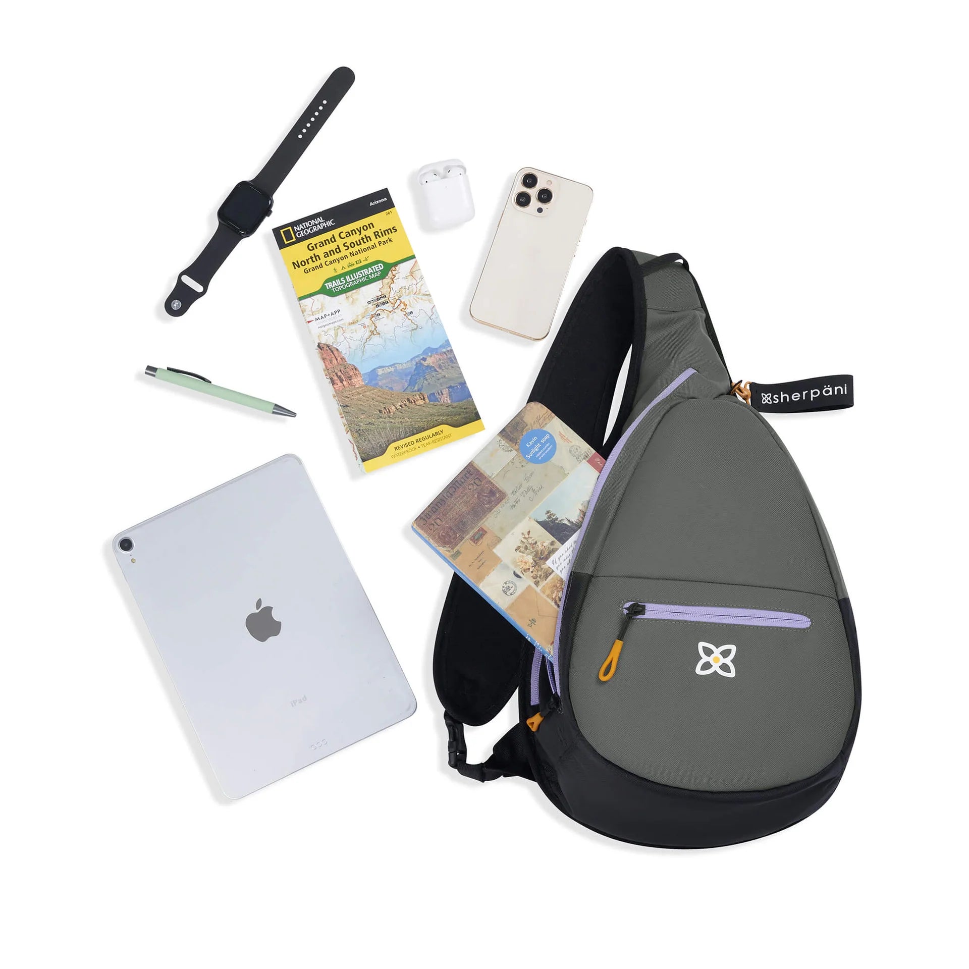 Sherpani Esprit Anti-theft Sling Backpack - Juniper