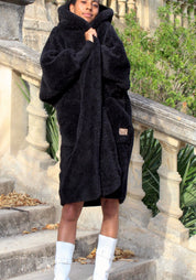 Nordic Beach Wrap Long - Black Licorice