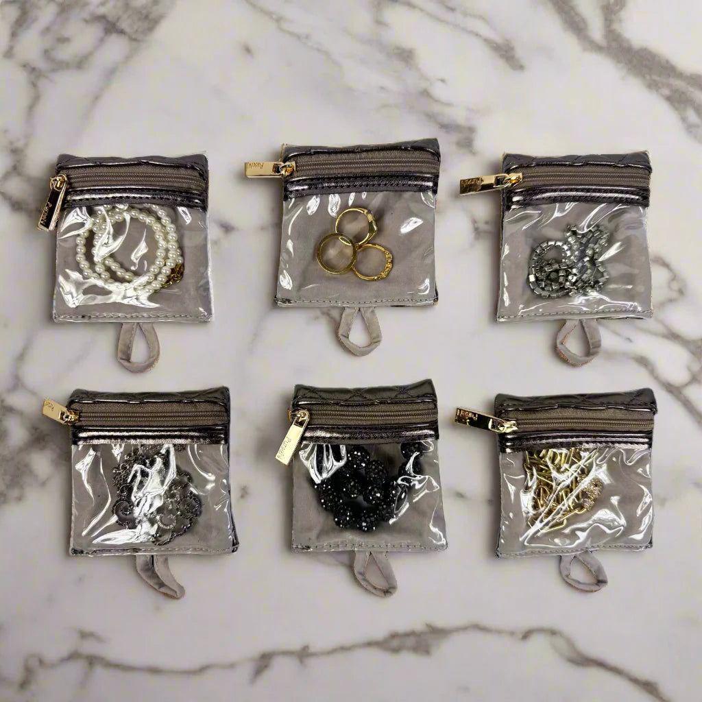 PurseN Getaway Jewelry Case - Bronze  Quilted