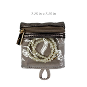PurseN Getaway Jewelry Case - Bronze  Quilted