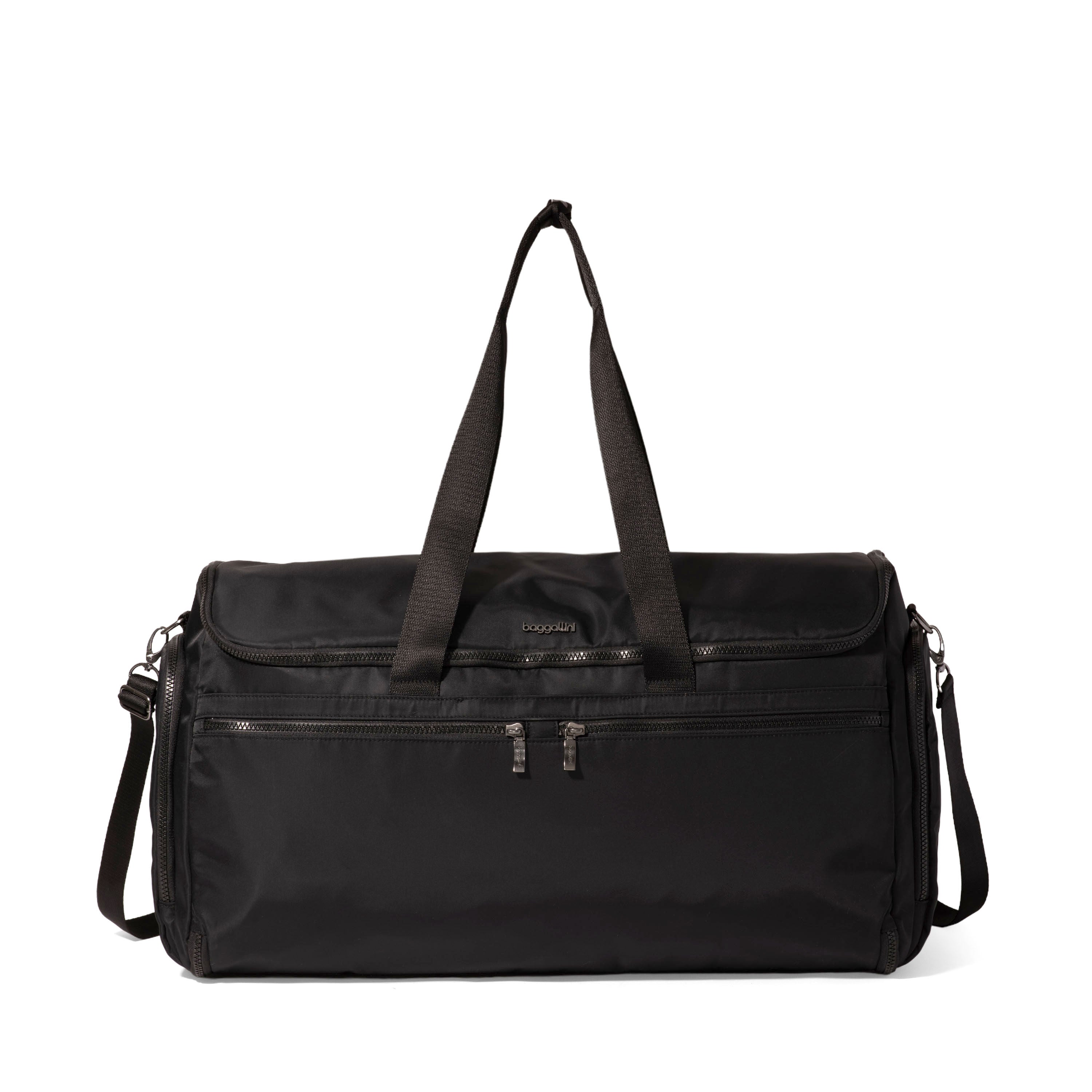 Baggallini Madison 2 In 1 Garment Duffel - Black Twill