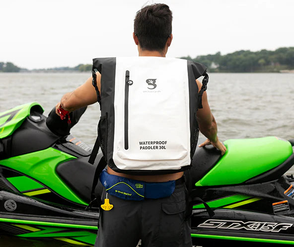 Geckobrands Gecko Paddler 30L Waterproof Backpack - White