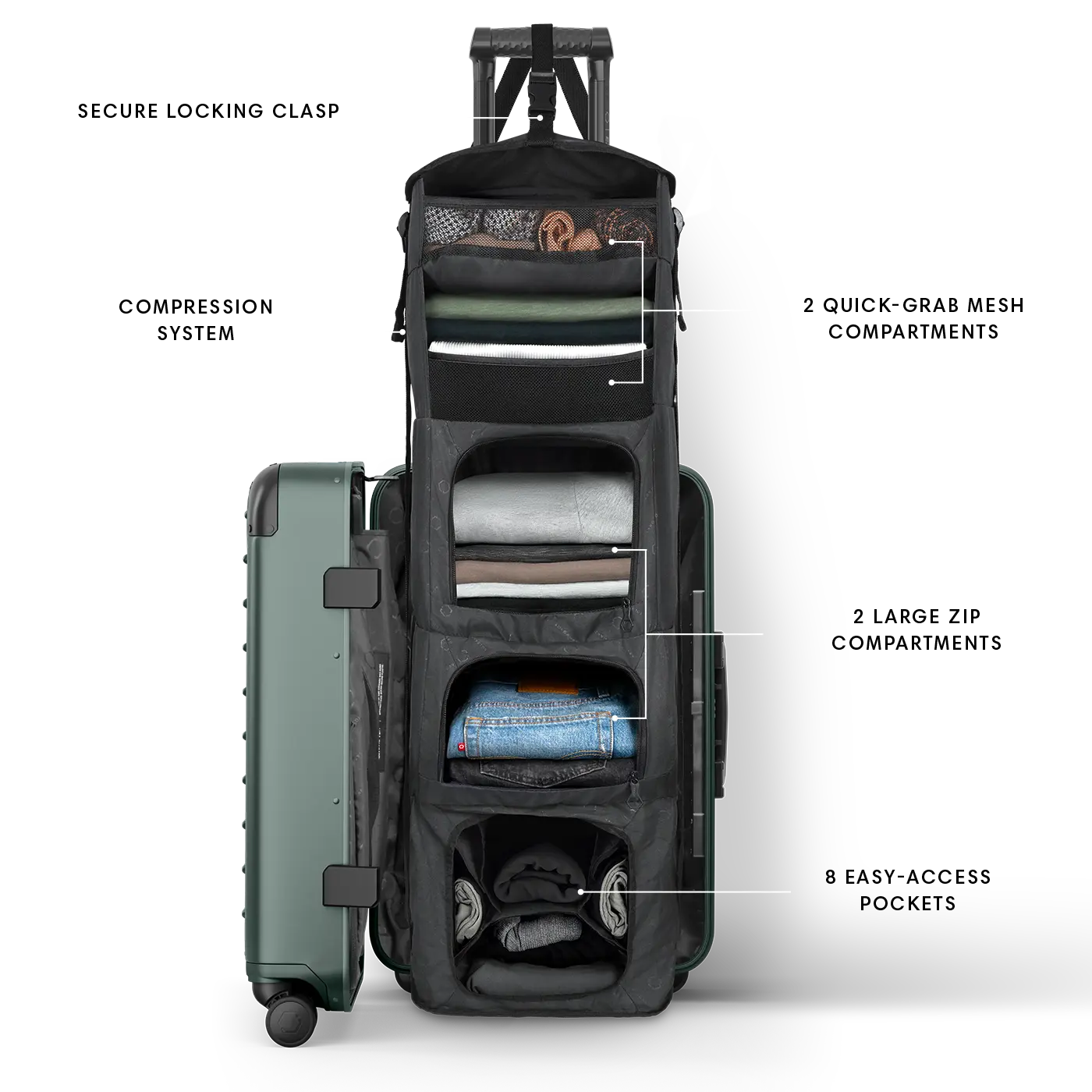 Solgaard Carry-On Closet Original Large - Ibiza Jade in the Shade