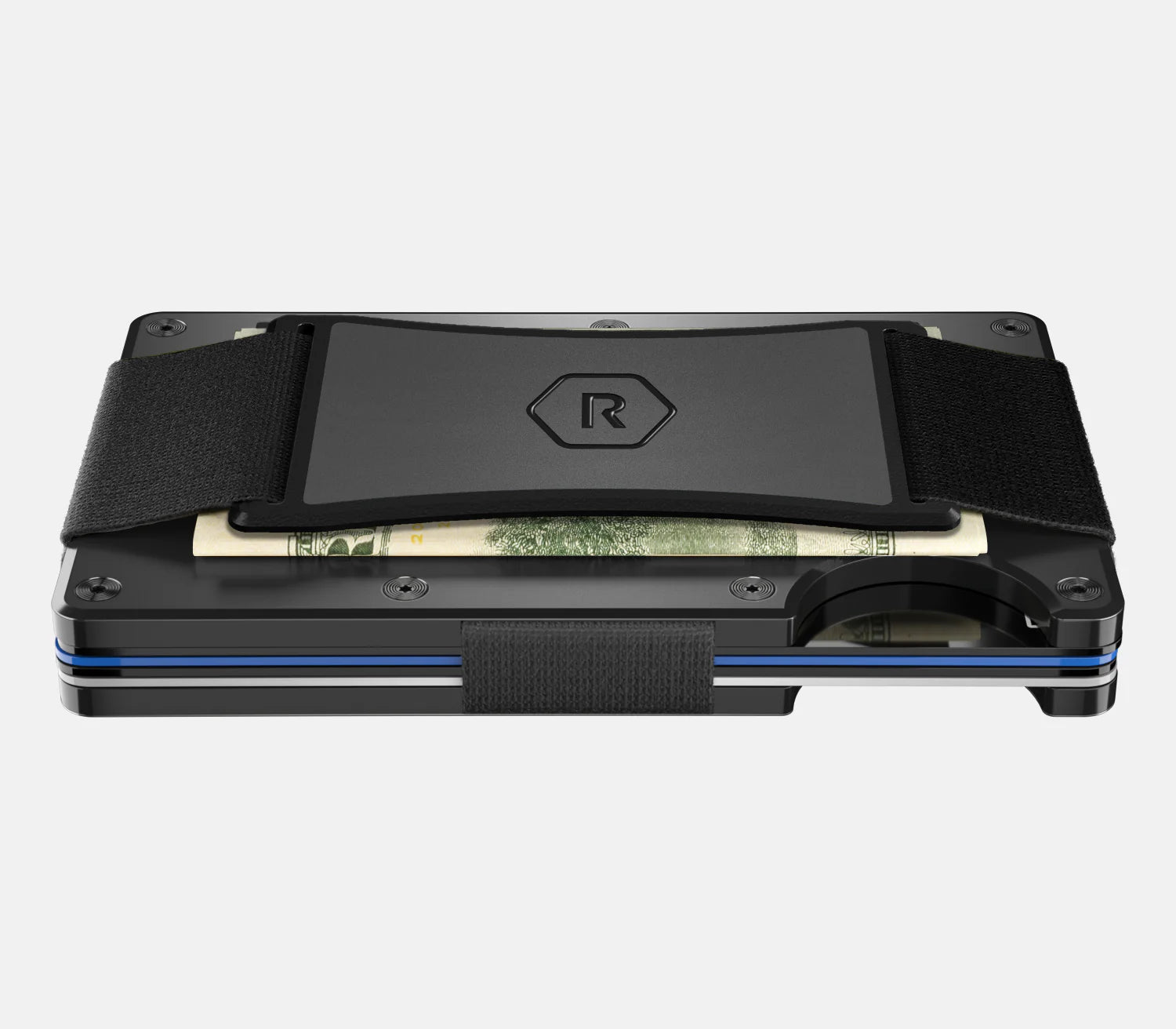 Metal Racing Wallet Ridge RFID Wallet 2.0 - Gunmetal Aluminum - Cash Strap – Irv's Luggage