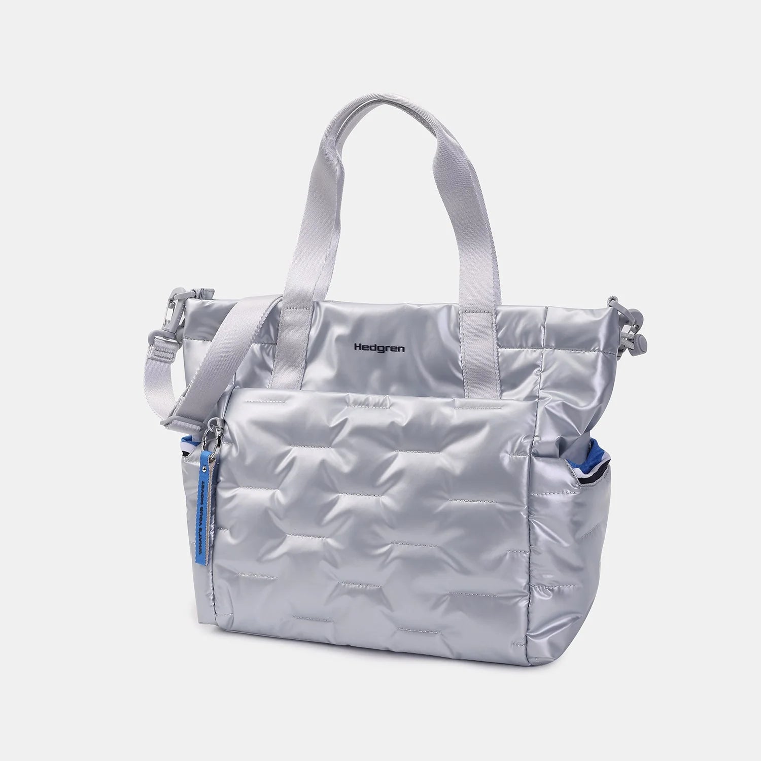 Hedgren Puffer Tote Bag - Pearl Blue