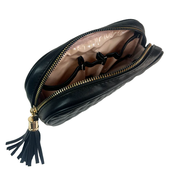 PurseN Small Makeup Case - Timeless Quilted Black
