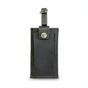 Dorado Leather Luggage Tag - Black