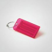 Youneek Acrylic Luggage Tag Red