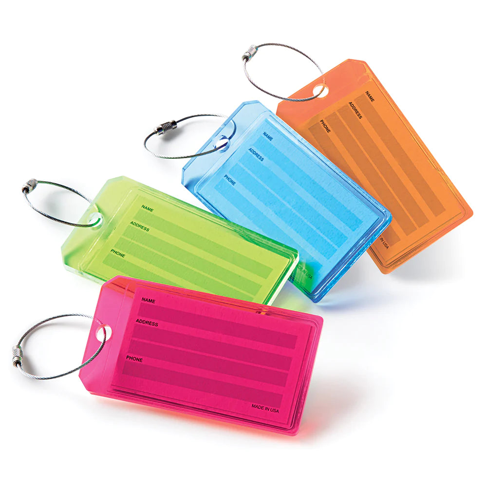 Youneek Acrylic Luggage Tag Orange