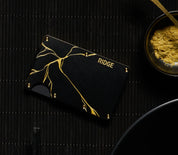 Ridge RFID Wallet -Kintsugi Black Cash Strap