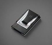 Ridge RFID Wallet - Matte Black Titanium