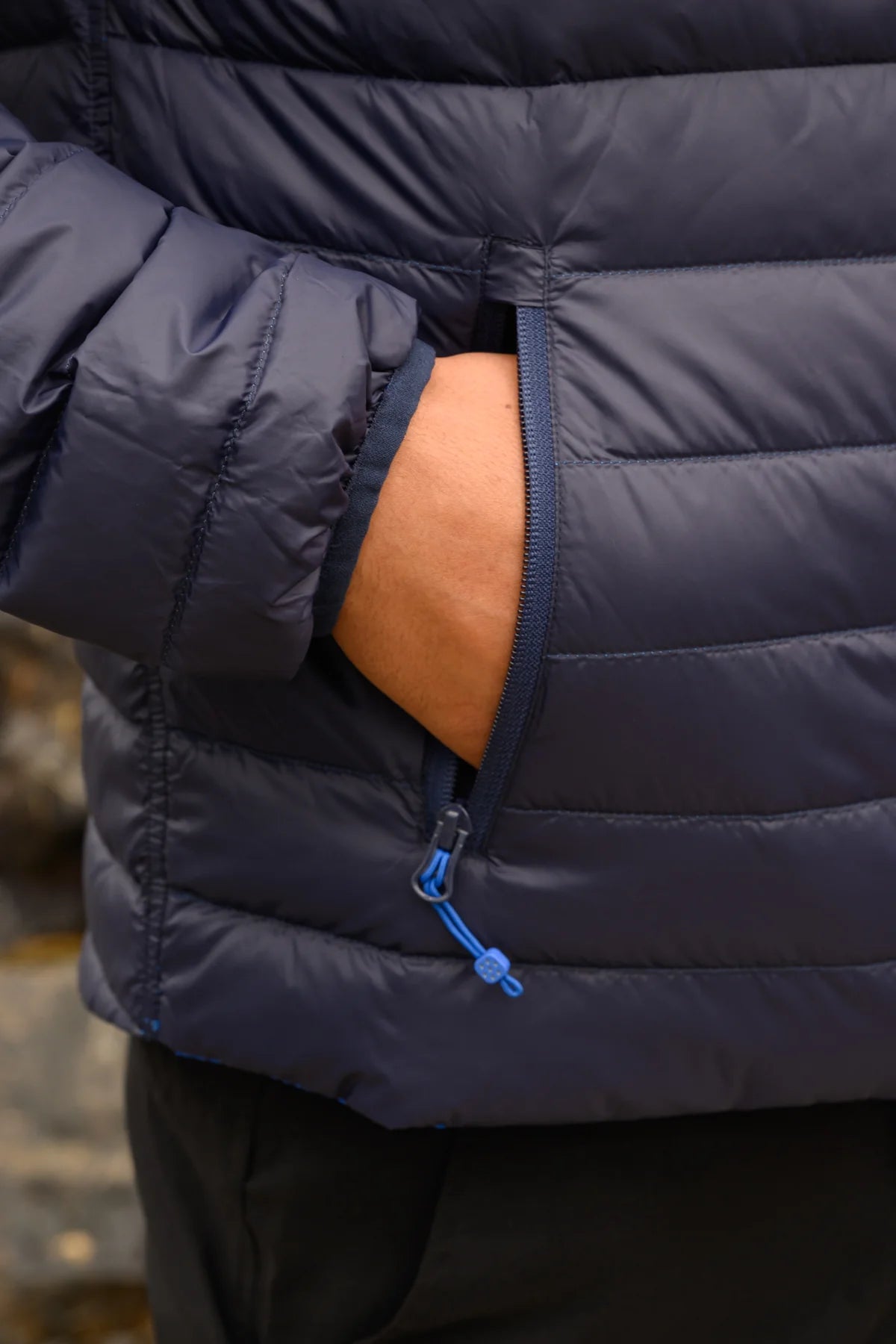 Mac In a Sac Polar Packable Reversible Men's Down Jacket XXL - Navy Saxe Blue