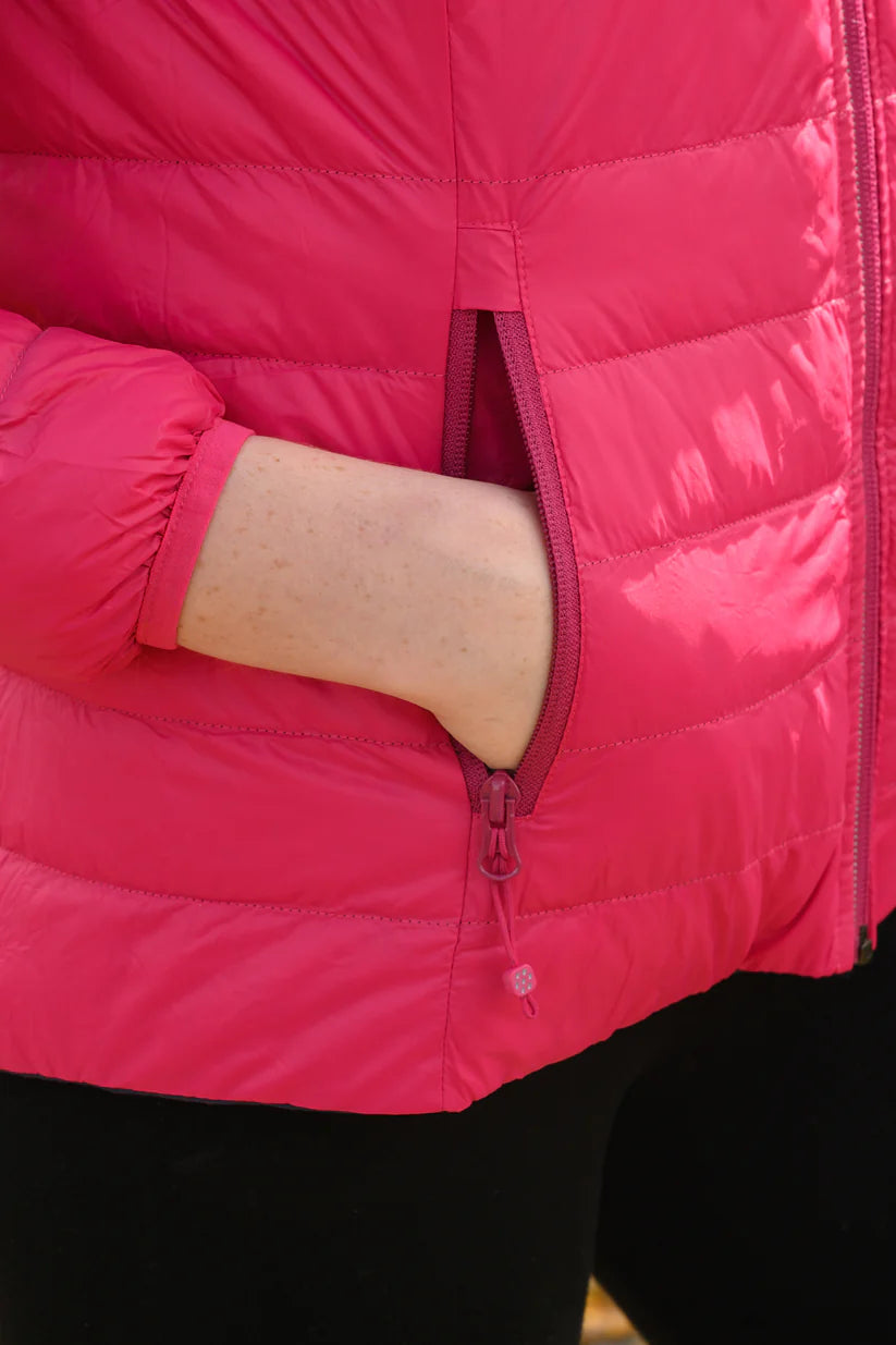 Mac In a Sac Polar Packable Reversible Women's Down Jacket S - Pink Navy