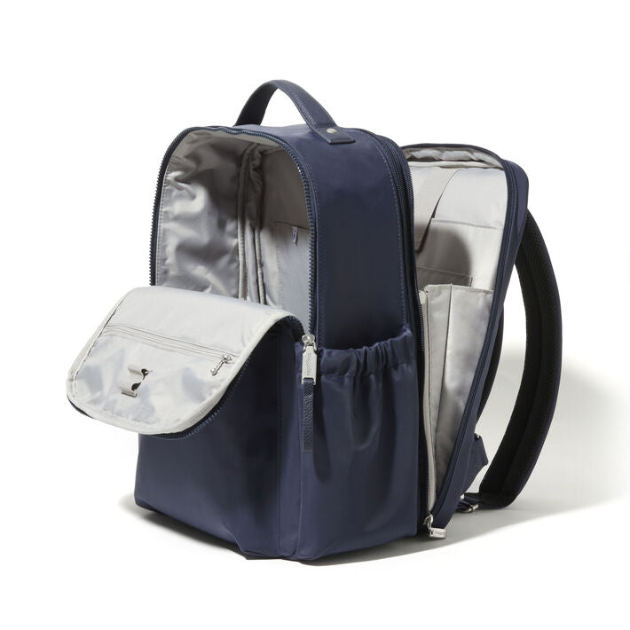 Baggallini Tribeca Expandable Laptop Backpack - French Navy