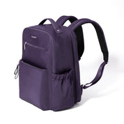 Baggallini Tribeca Expandable Laptop Backpack - Deep Grape Twill