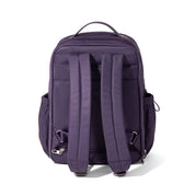 Baggallini Tribeca Expandable Laptop Backpack - Deep Grape Twill