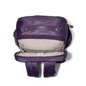 Baggallini Tribeca Expandable Laptop Backpack - Deep Grape Twill