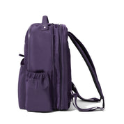 Baggallini Tribeca Expandable Laptop Backpack - Deep Grape Twill