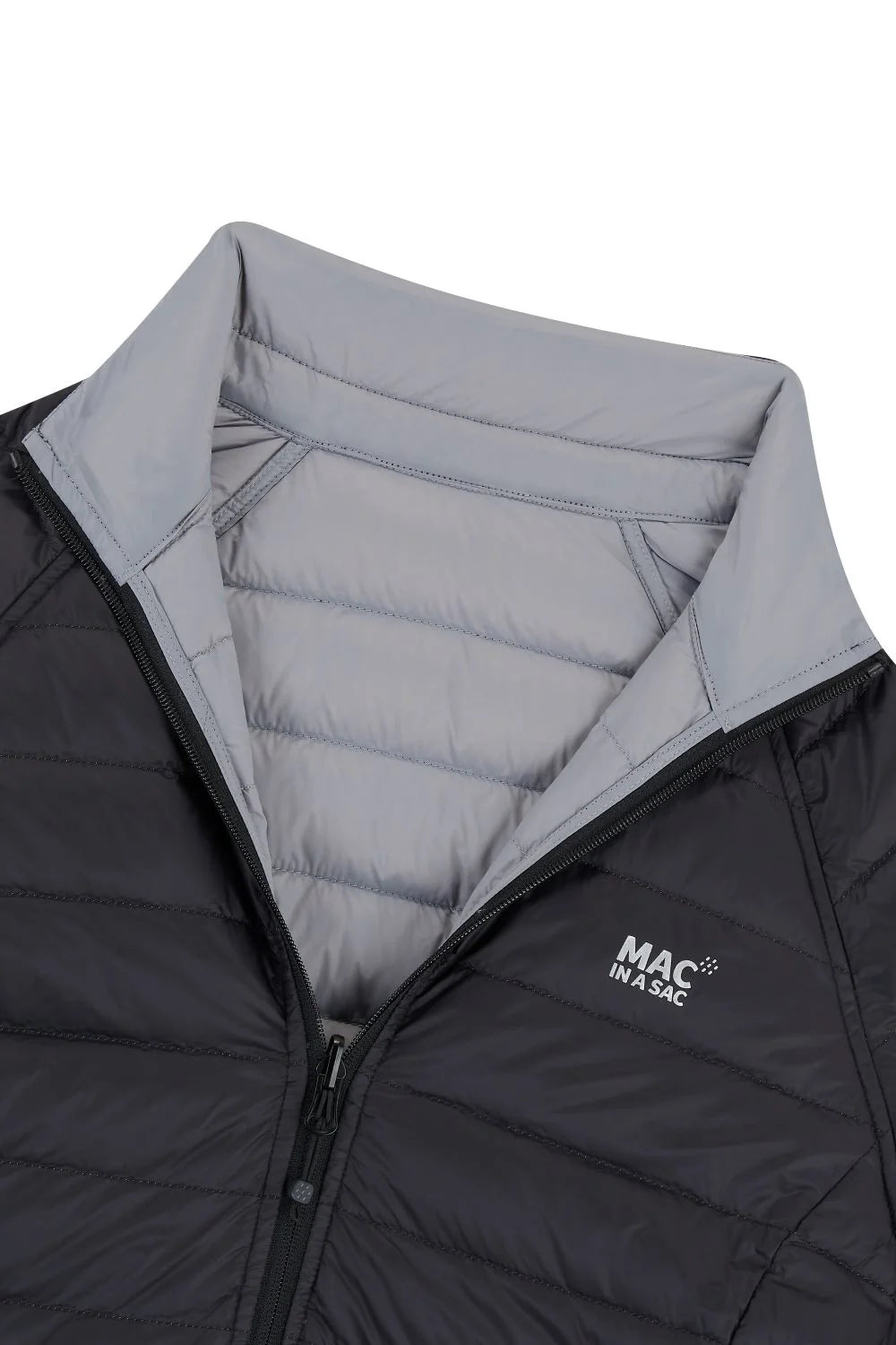 Mac In a Sac Polar Packable Reversible Women's Down Jacket XL - Black/ Light Grey