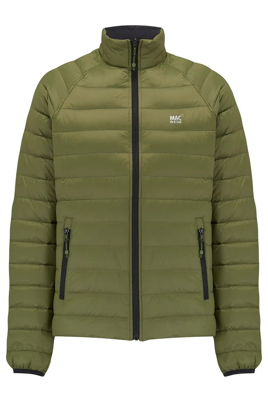 Mac In a Sac Polar Packable Reversible Men's Down Jacket L - Khaki/Black