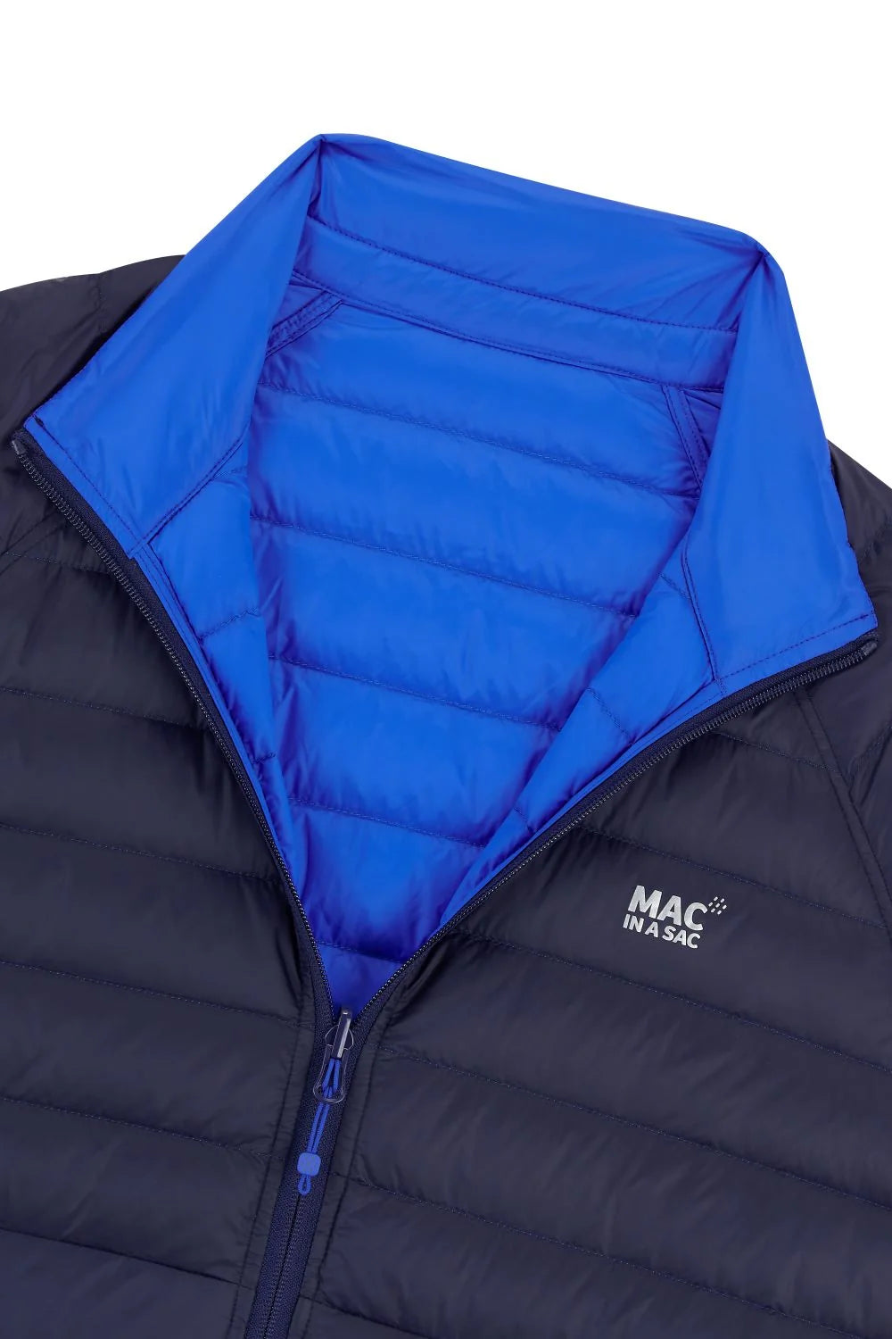 Mac In a Sac Polar Packable Reversible Men's Down Jacket XXL - Navy Saxe Blue