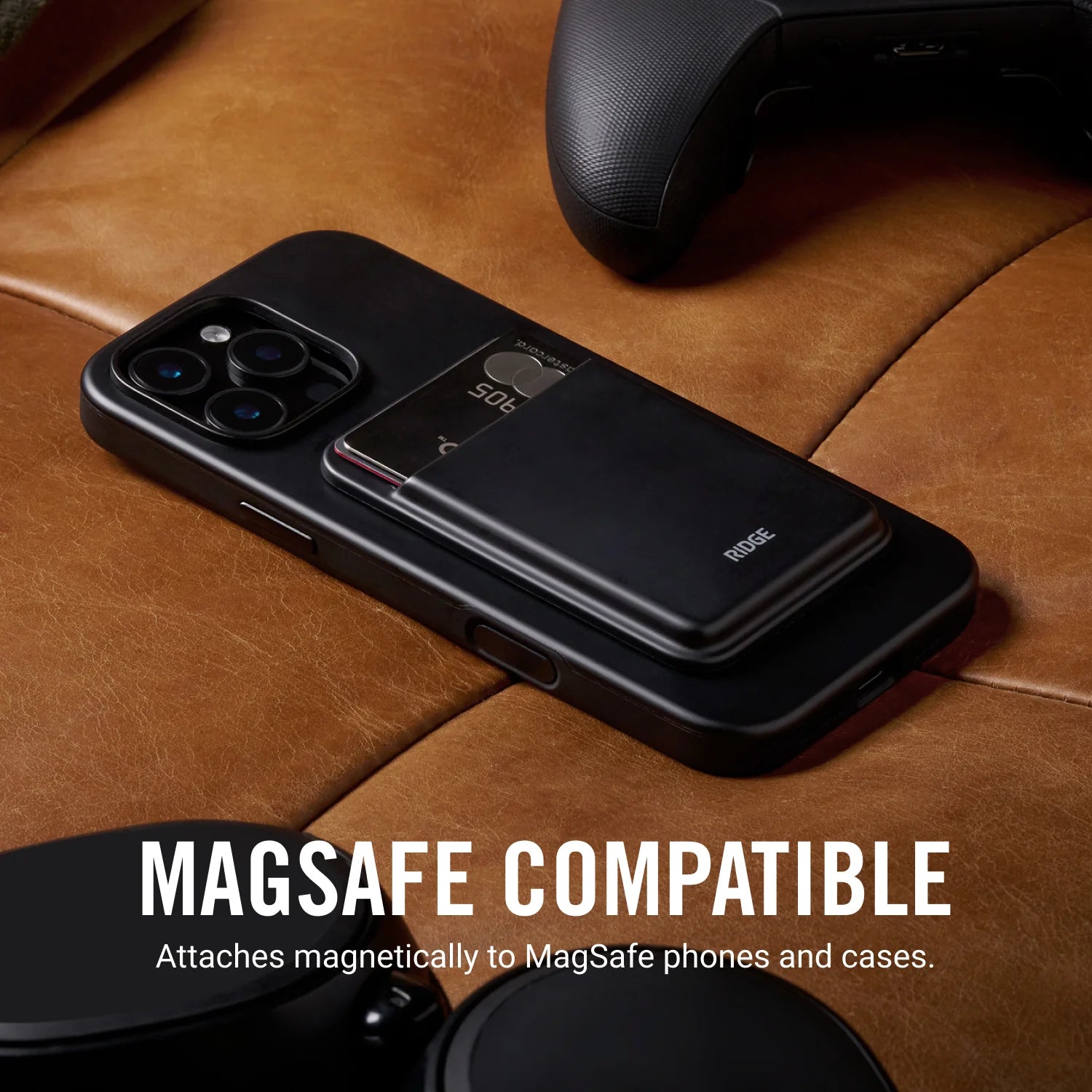 Ridge Wallet  MagSafe Cardholder - Matte Black