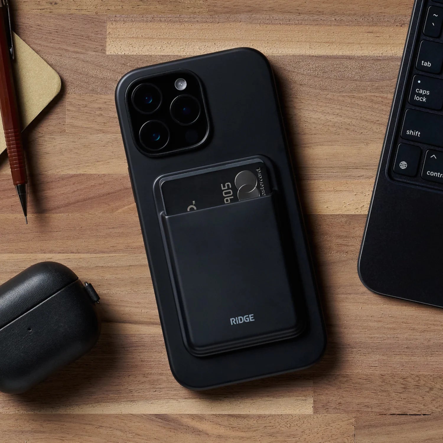 Ridge Wallet  MagSafe Cardholder - Matte Black
