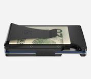 Ridge RFID Wallet - Matte Black Titanium