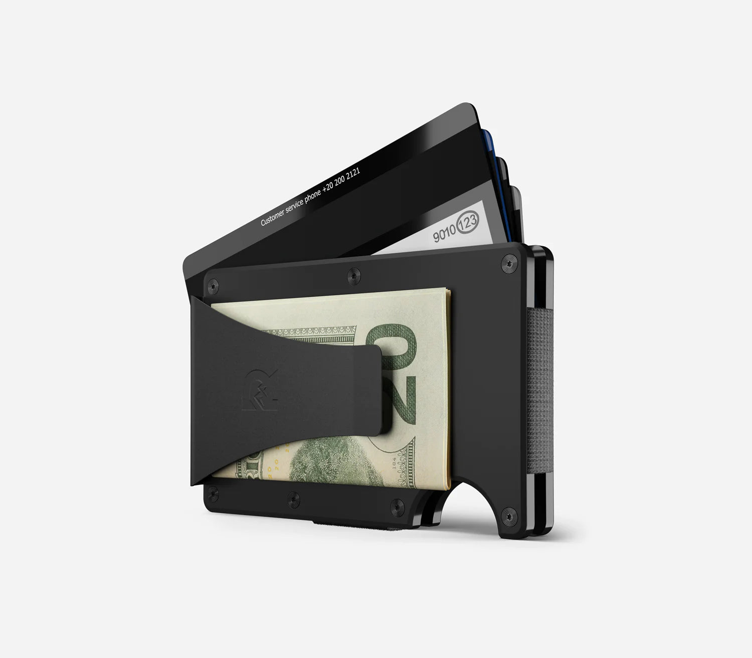 Ridge RFID Wallet - Matte Black Titanium