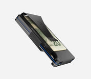 Ridge RFID Wallet - Matte Black Titanium
