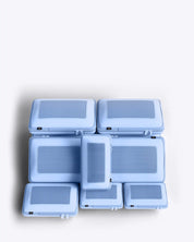 NOBL Travel Compressible 6 Piece Packing Cube Set - Ice Blue
