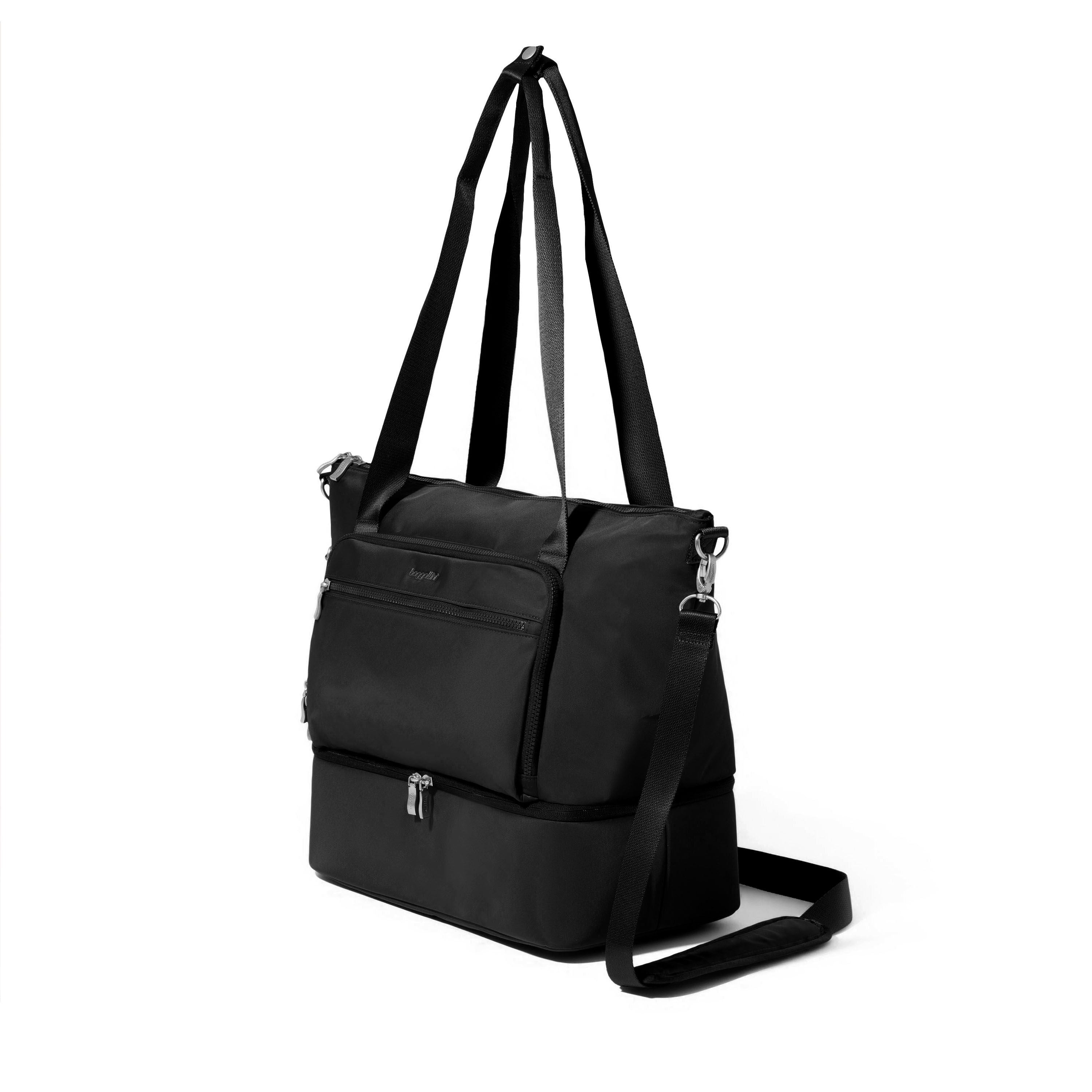 Baggallini Park Ave Overnight Tote - Black Twill