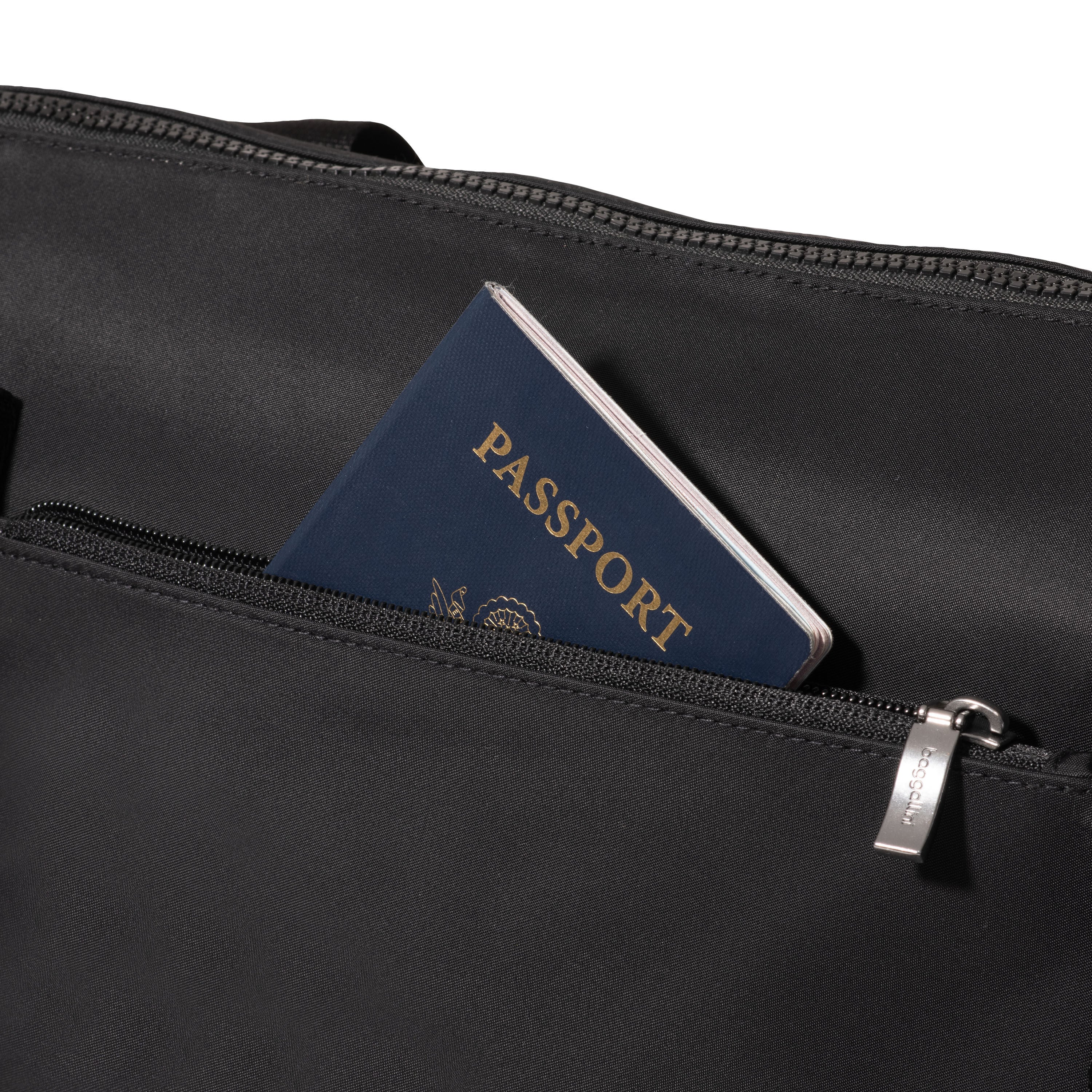 Baggallini Park Ave Overnight Tote - Black Twill