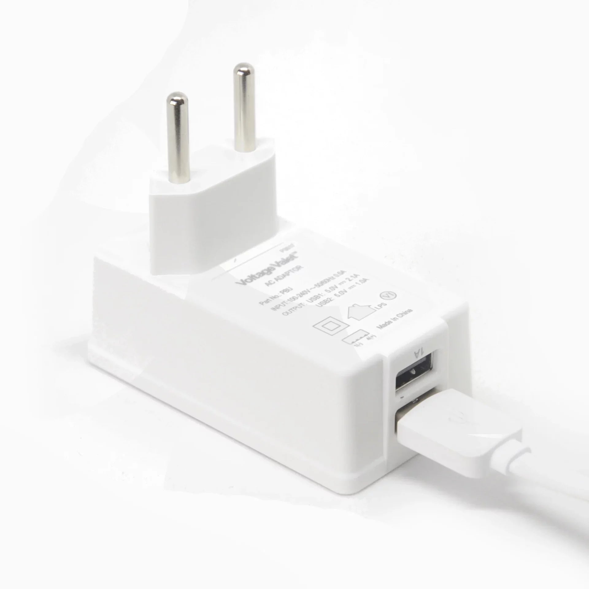 Adaptor Plug With 2 Port USB | Continental Europe - Thumbnail 4