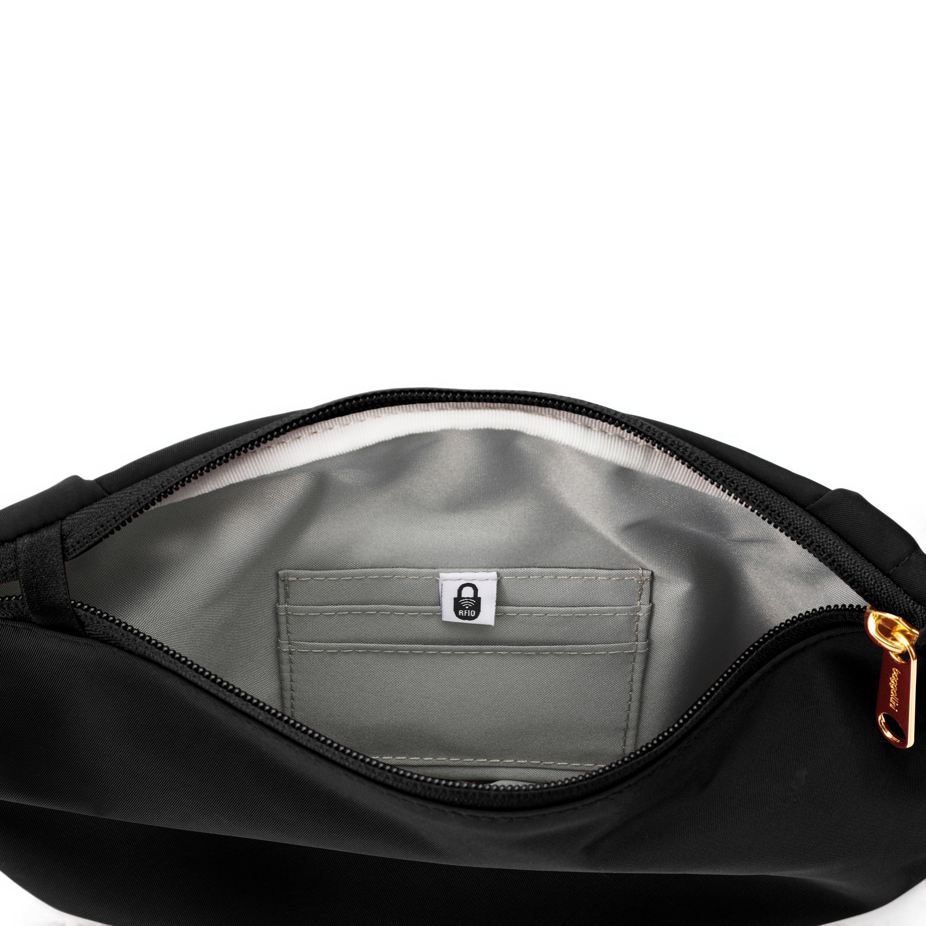 Baggallini Securtex  Jet Set Anti-Theft Crescent Sling - Black