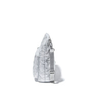 Baggallini Modern Pocket Crossbody - Silver Metallic Quilt