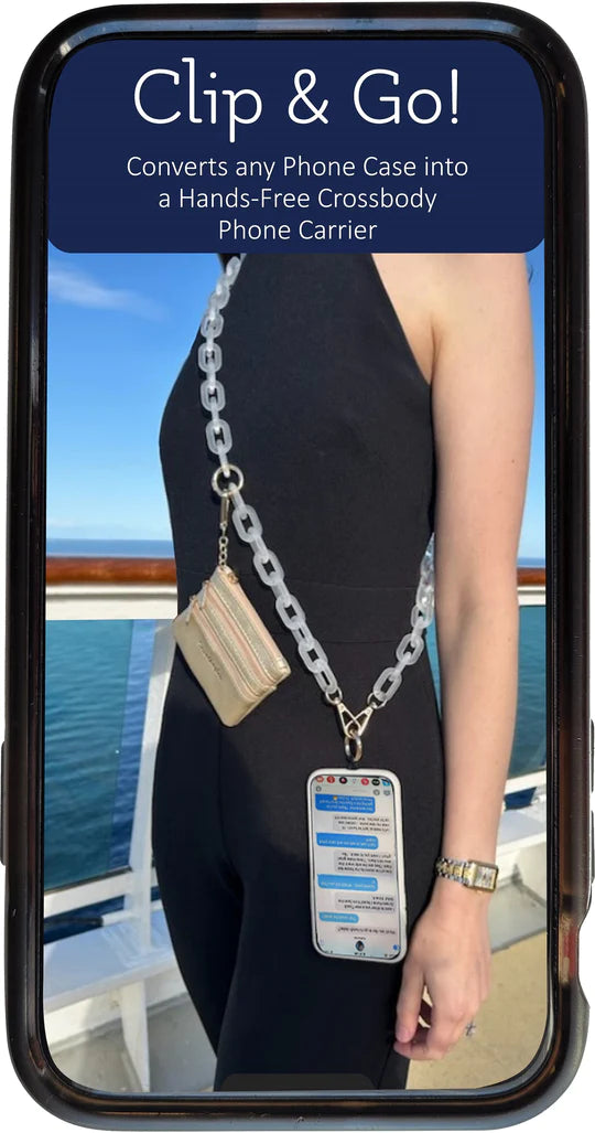Save The Girls Clip & Go Ice Chain with Pouch - Black/Black