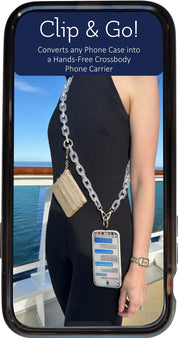 Save The Girls Clip & Go Ice Chain with Pouch - Black/Black