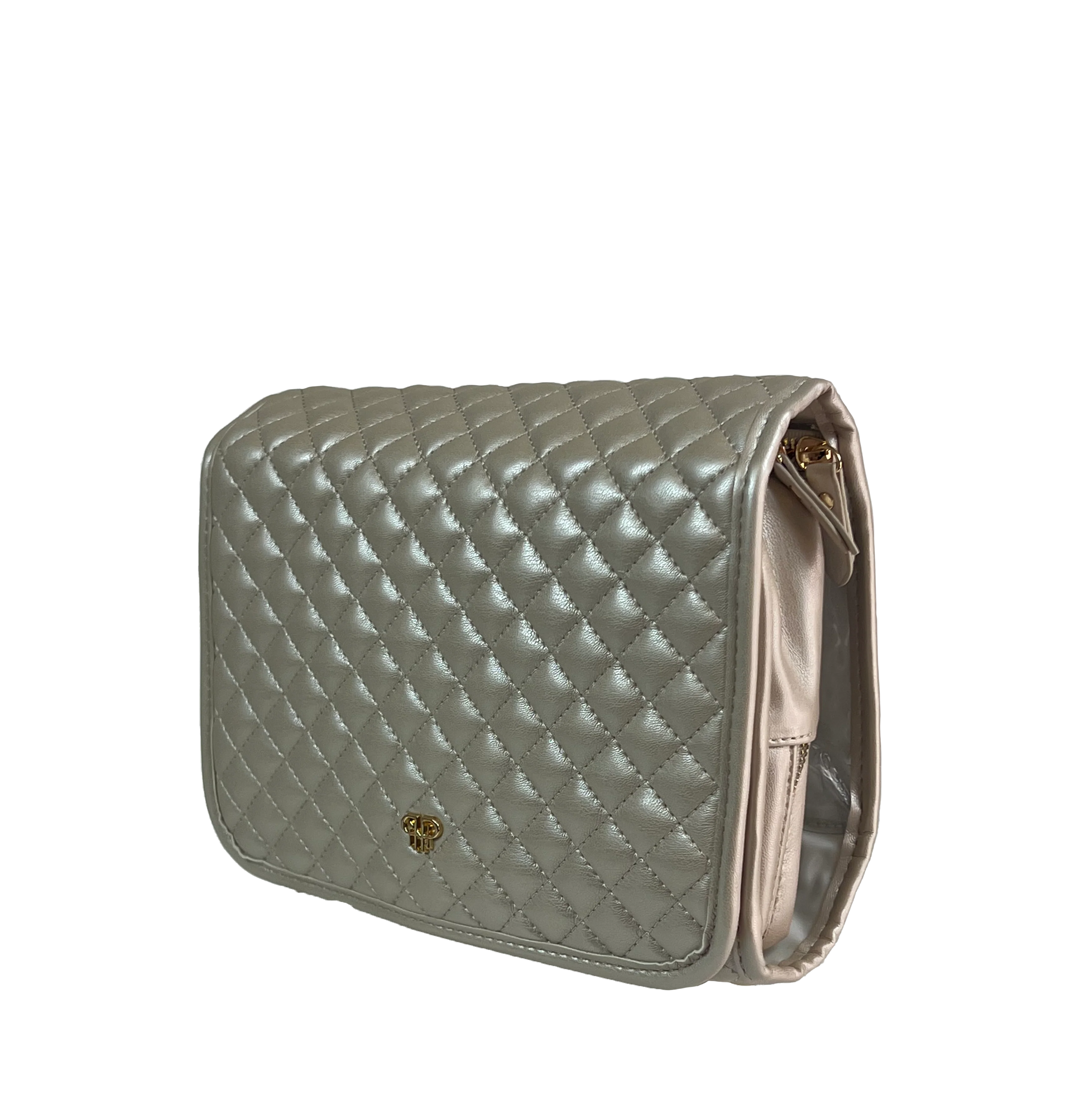 PurseN Getaway Hanging Toiletry Case - Pearl Quilted