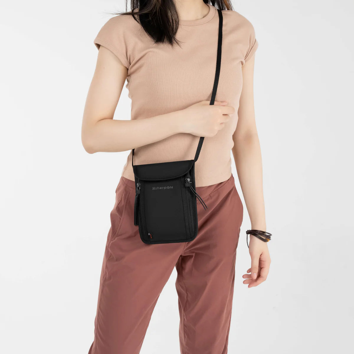 Sherpani Piper Anti-theft Mini Crossbody - Carbon