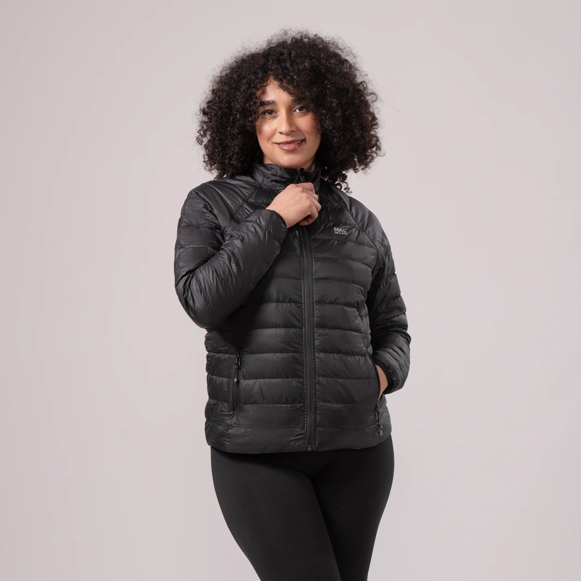 Mac In a Sac Polar Packable Reversible Women's Down Jacket S - Black/Light Grey