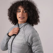 Mac In a Sac Polar Packable Reversible Women's Down Jacket XL - Black/ Light Grey