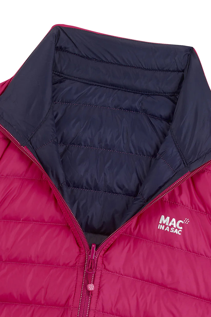 Mac In a Sac Polar Packable Reversible Women's Down Jacket S - Pink Navy